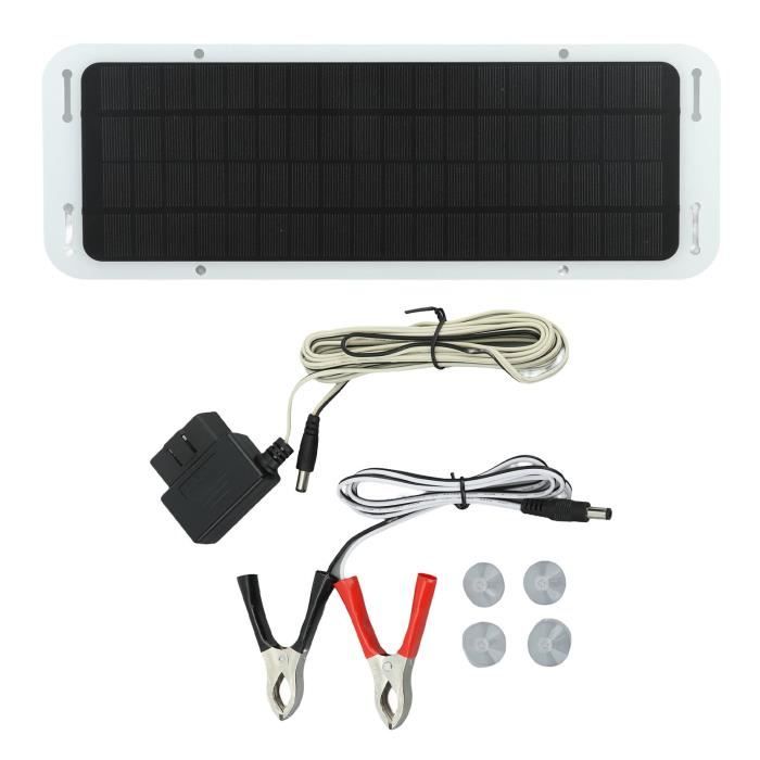 panneau de batterie solaire 5 W Kit de panneau solaire 12V 5W panneau  solaire portable en silicium monocristallin efficace