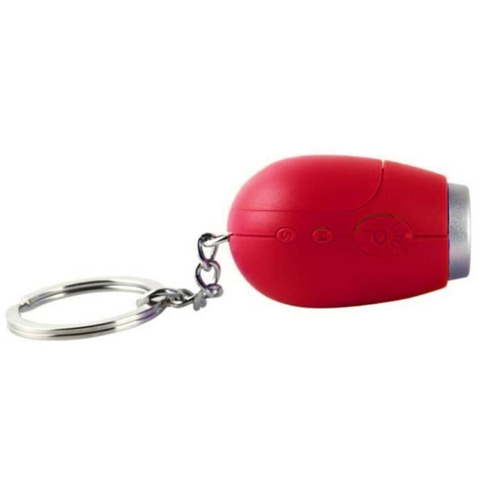 2 Pcs Fashion Mini Projection Horloge Lampe Porte-clés Lumière Rouge Keychains cadeau 