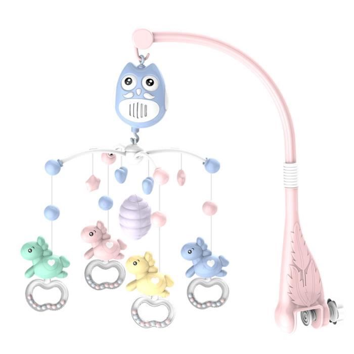 Mobile Musical Mobile Bebe Avec Lumiere Musique 360 Rotation Silencieuse Rose Cdiscount Pret A Porter