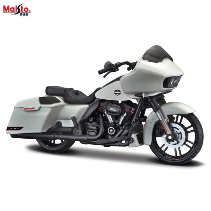 Maquette Moto Harley Davidson Breakout 1/18 – Modèle Die-cast Avec Roues Libres, Guidon Mobile, Béquille – 12 Cm, Noir