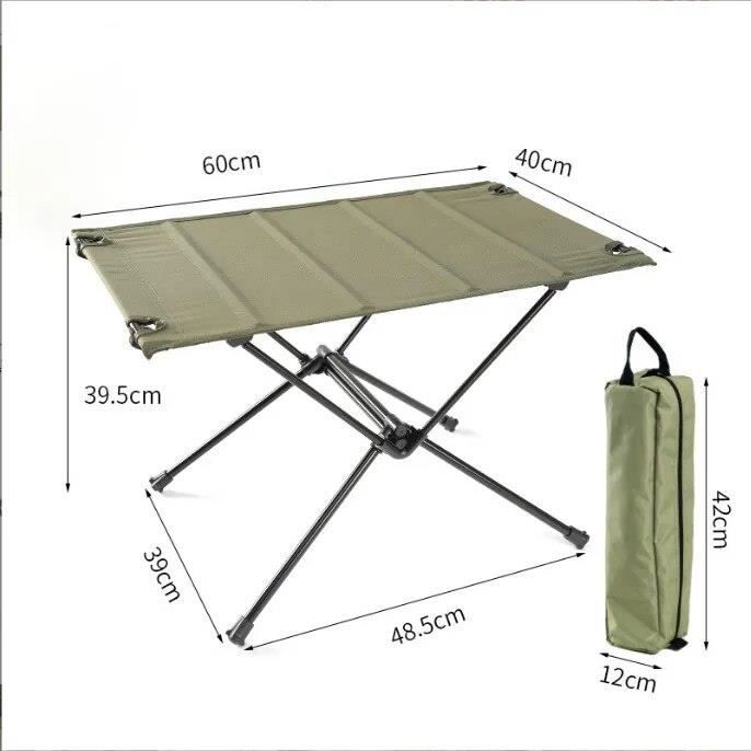 Table de Camping pliante en alliage d'aluminium, Barbecue en plein air,  Camping, loisirs, tissu Oxford, Table