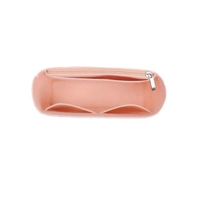 Sac Intérieur En Feutre - Femme - Multi-poches - Tendance - Accessoire Cosmétique - Beige Beige