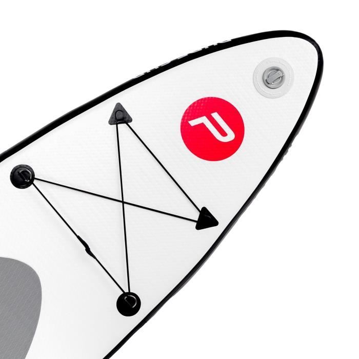 Stand up paddle - Pure4Fun - Basic SUP 305 - Gonflable - Gris, blanc ...