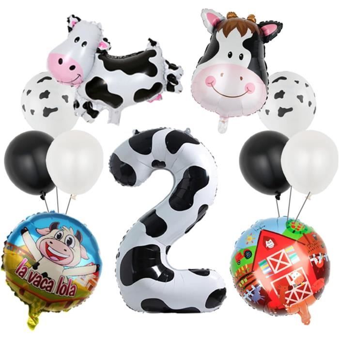 Guirlande De Ballons - Ferme Thème - Rose - 108 Pièces - Vache Animaux - Anniversaire - Maison