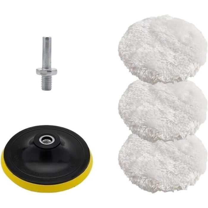 Kit De 5 Tampons De Polissage 3 Pouces Pour Perceuse - Cire Et Lustrage Voiture - Selead