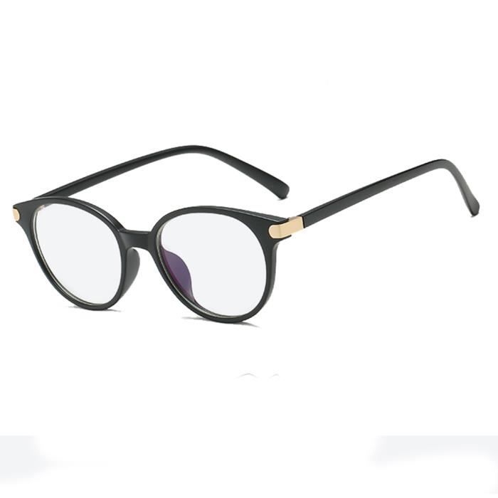 A Ototon Lunettes Filtre Lumiere Bleue Anti-rayonnement Anti Fatigue Filtre UV R/étro Rond Cadre Lentille Transparent Pour Homme Femme PC TV T/él/éphone