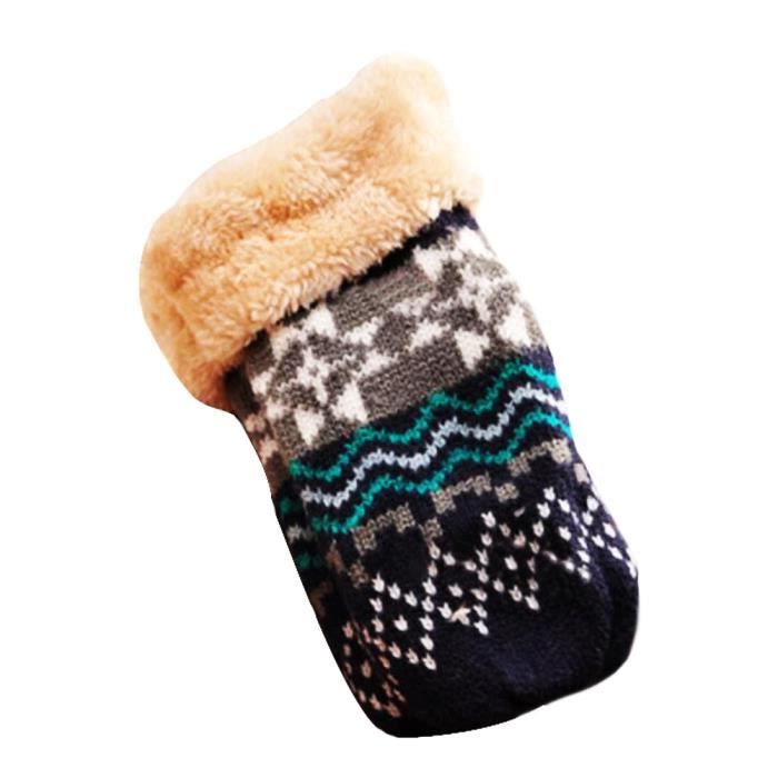 5 Paires De Gants D'hiver Enfants Double Couche - Pour Filles Et Garçons 5-10 Ans | Moufles Chaudes Extensibles En Acrylique Et Coton