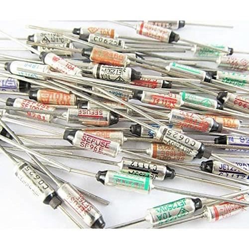 10Pcs Fusible Thermique AC 250V 10A TF 133-142-157-172-184-192-216-227 ...