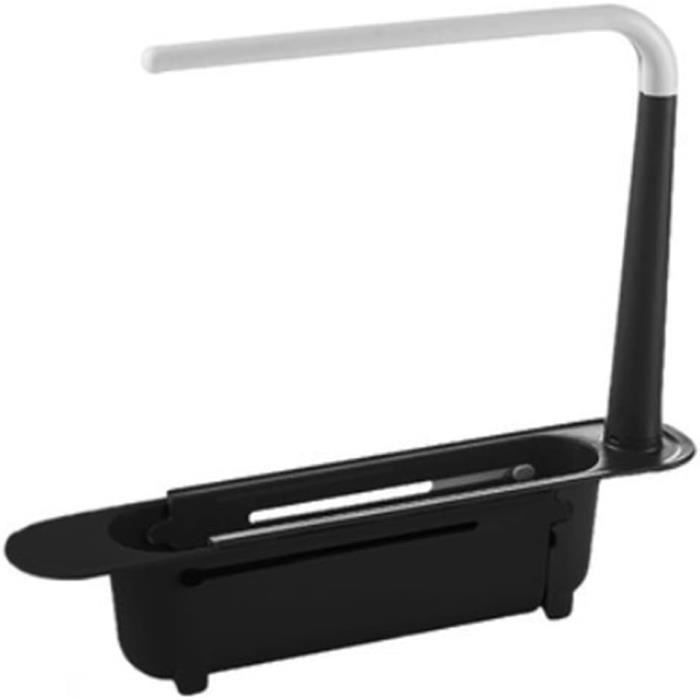 Étagère De Rangement Télescopique Pour évier De Cuisine | Longueur Réglable 32-45 Cm | En Polypropylène Avec Plateau Et Porte-serviettes | 5 Couleurs Disponibles