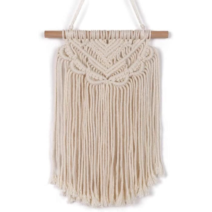 Grande Tenture Murale En Macramé Art Mural Flèche Tapisserie - France