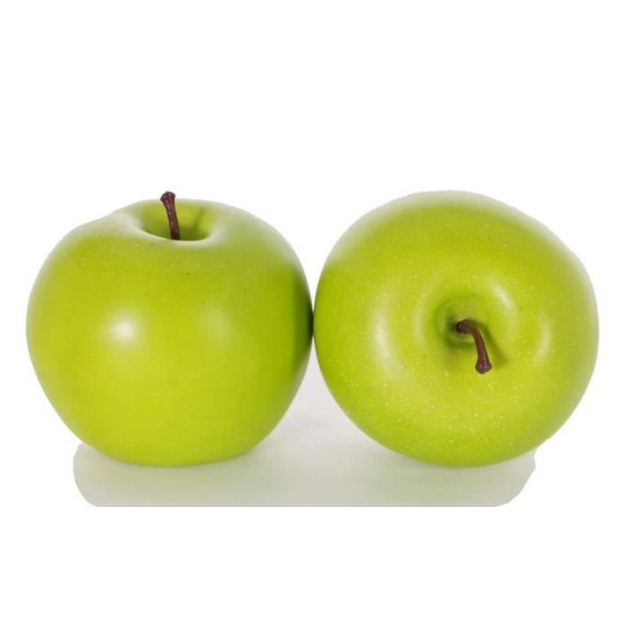 fruits artificiels. Lot de 48 mini pommes décoratives de 2 cm 4 couleurs assorties