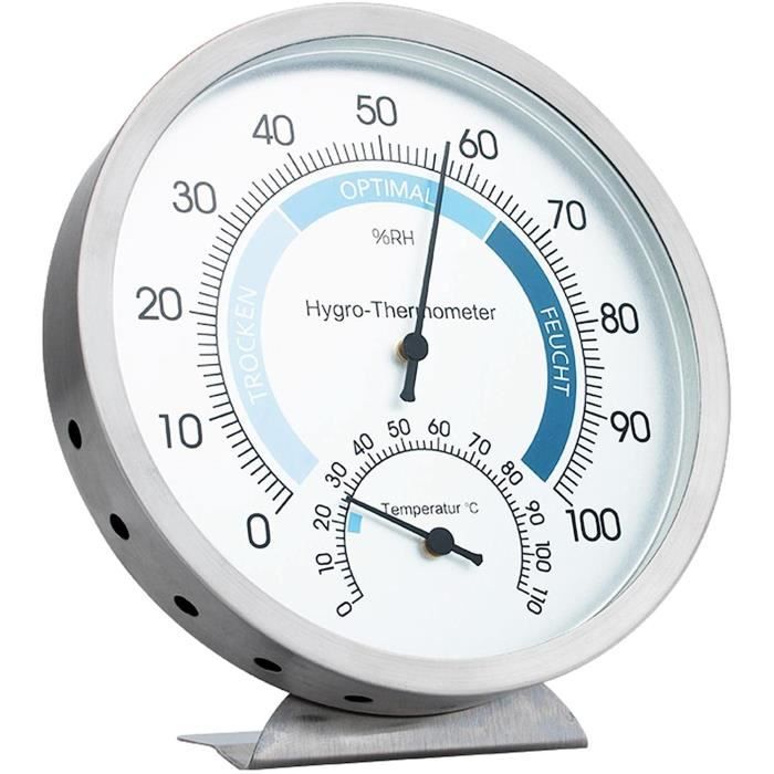 Thermomètre Hygromètre De Bureau,Hygromètre D'Humidité Et De ...