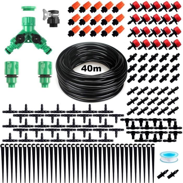 Kit D'irrigation Automatique 360° Pour Jardin Et Balcon - 15 M, Buses Réglables, économie D'eau