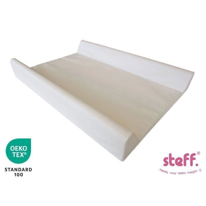 STEFANO FASHION  - Matelas &agrave; langer avec rebords 70x50 cm - Blanc - avec label de qualit&eacute; OEKO-TEX standard 100 