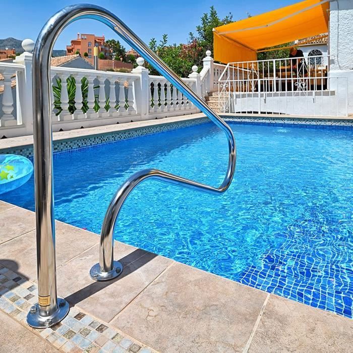Couverture de Main Courante de Piscine 120 180 240 300 cm Housses de Protection Souples à Fermeture Éclair pour Mains Courantes de Piscine Résistantes aux Intempéries et Antidérapantes 1/2 Pcs 