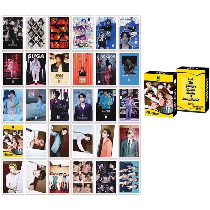 Lot De 54 Cartes Photo BTS Lomo Kpop - Mini Cartes Illustrées Bangtan Boys, Idéal Collection Army