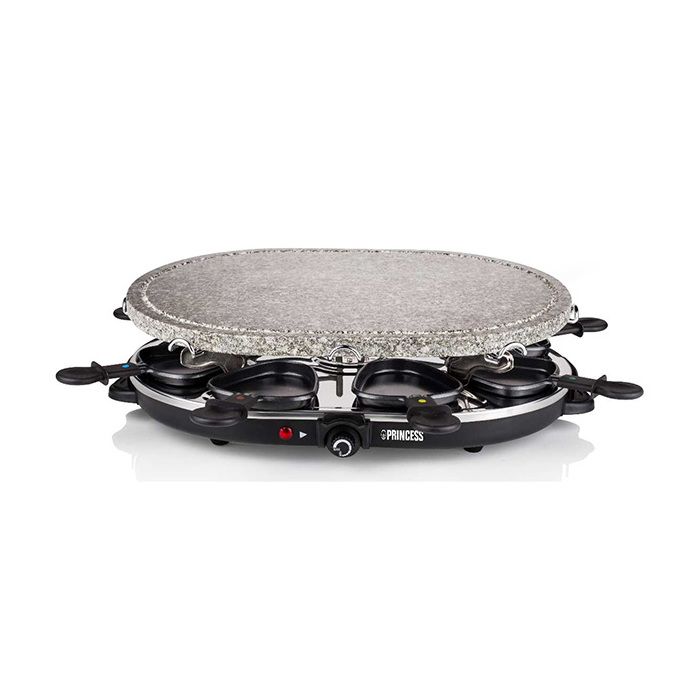 Grill à raclette en pierre Princess 162720 - Ovale - 8 personnes - 1200 W