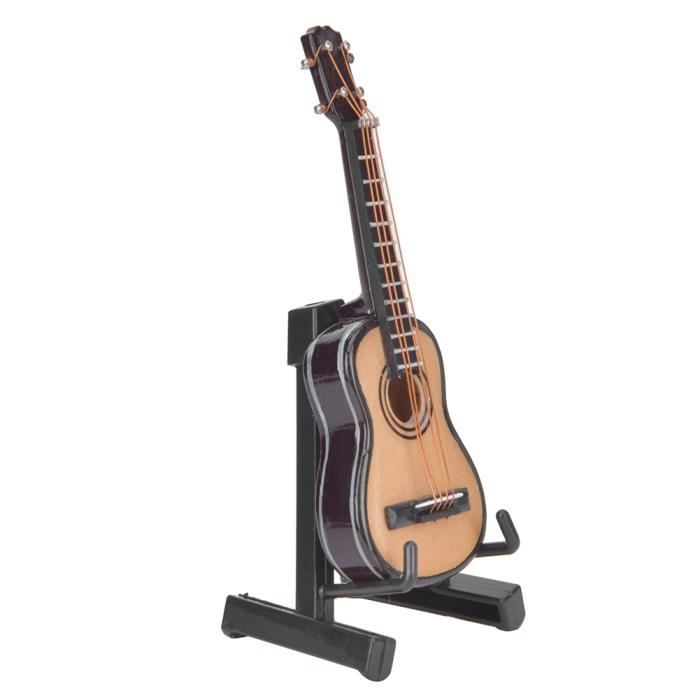 Miniature Guitare Classique Modele En Bois Decoration Instrument De Musique Modele 8 Cm Zat Cdiscount Maison