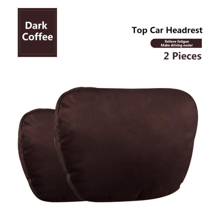 Appuie-tête beige - Coussin de protection lombaire pour siège de voiture, coussin confortable