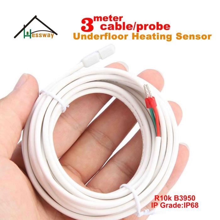 Sonde Thermostat Chauffage Au Sol étanche 3 Mètres - Neuf