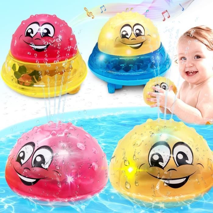 Balle rouge Boule lumineuse with jet d'eau d'écoulement bain ous piscine,  jouets pour Enfants une LED, balle - Cdiscount Puériculture & Eveil bébé