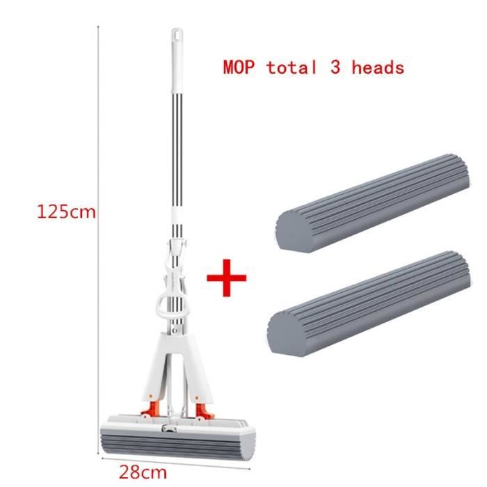 Mini Balai Serpillière Pliable Auto-Essorant – Éponge Nettoyage Portable Pour Bureau, Cuisine, Salle De Bain, Voiture, Vitres