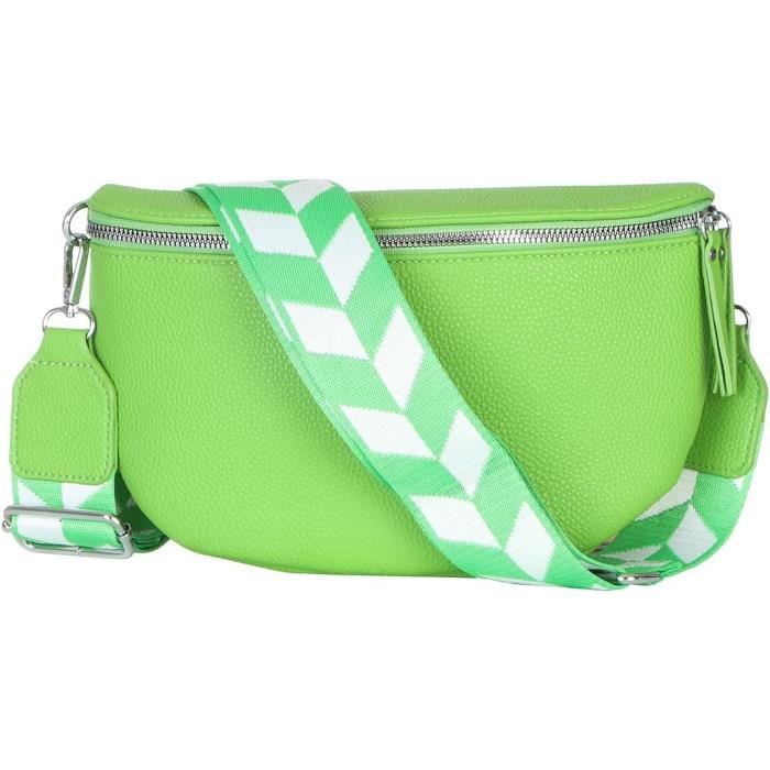 Sac Banane ??l?�gant Pour Femme - Sac Banane - Sac ?? Bandouli?�re Avec Sangle R?�glable - 25, Vert 