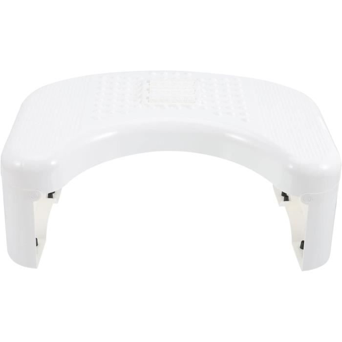 Tabouret de salle de bain pliant, escabeau de toilette, tabouret auxiliaire de squat confortable, adapté à toutes les toilettes, facile à ranger  1503