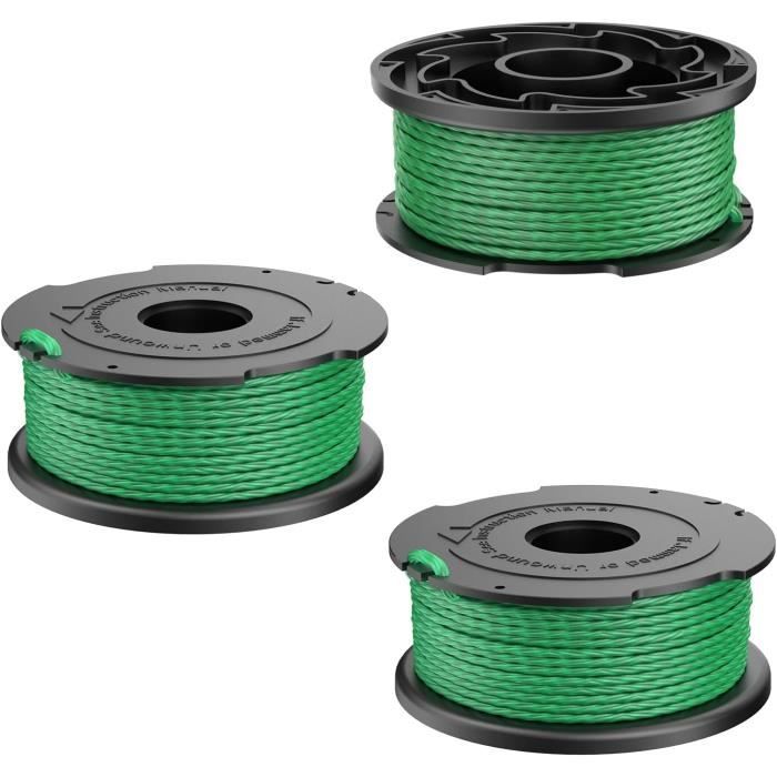 Black+Decker Lot De 3 Bobines De Fil Interchangeables D'Origine Black + Decker A6486 Pour Coupe Black+Decker Lot De 3 Bobines De Fil Interchangeables D'Origine Black + Decker A6486 Pour Coupe