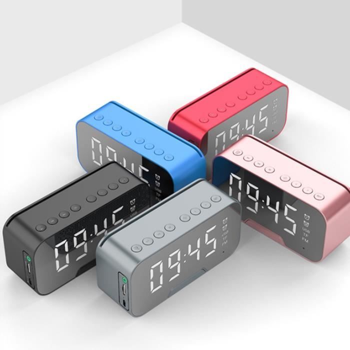 Réveil Led Support Téléphone Réveil Connecté Bluetooth Avec Radio