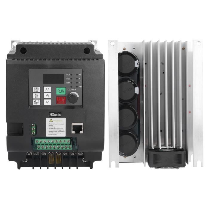 Variateur De Fréquence (VFD) 1.1KW / 1.5CV - Entrée 176-264V 1PH, Sortie 3PH Pour Moteur