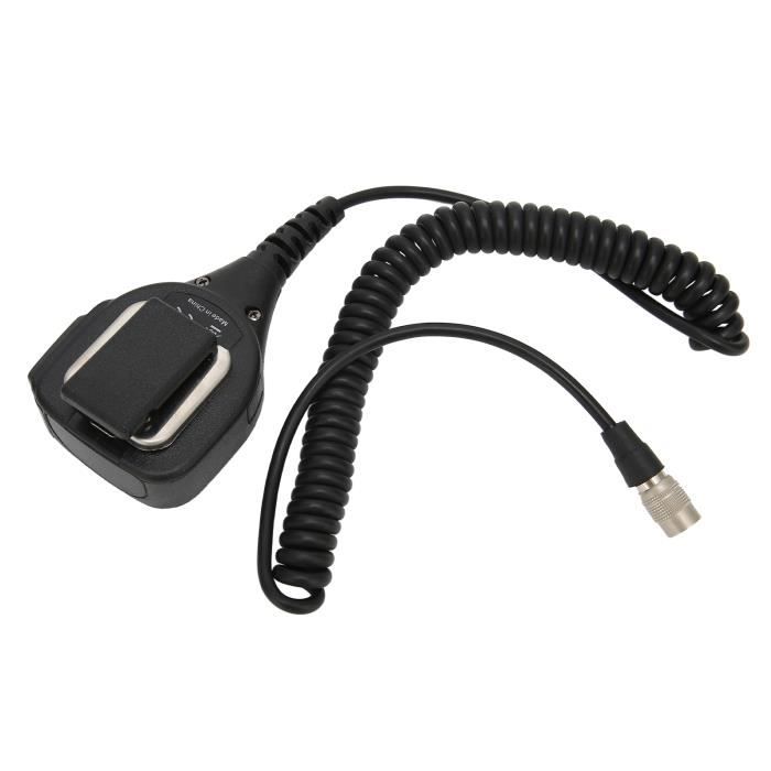 Microphone épaule PTT Grande Taille Pour Motorola - Compatible DP1400, CP040, GP280, GP300 - Câble Spiralé Renforcé