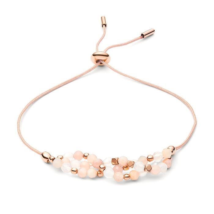 Bracelet FOSSIL en Laiton et Perle Synthétique Blanche - JA6922710 - Cleor