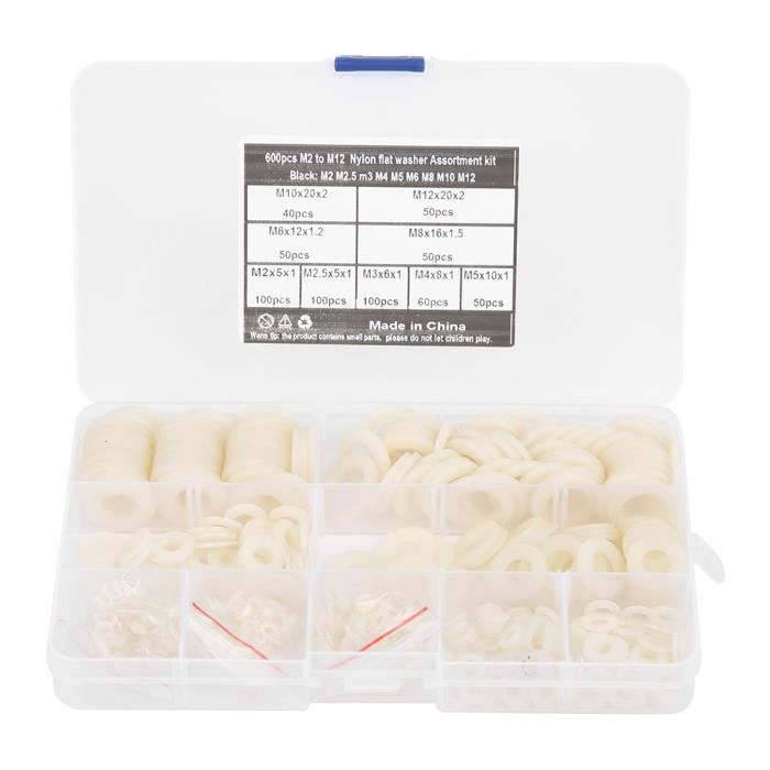 Lot De 50 Rondelles En Nylon (polyamide) - Diamètre 2.5 Mm - Pour Bricolage, Montage, électronique
