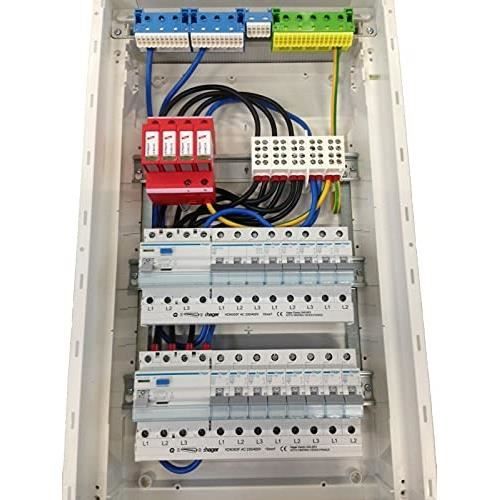 Hager - FU42DN - Coffret de distribution vegaD encastrée, 4 rangées 96 modules 837x600x150mm
