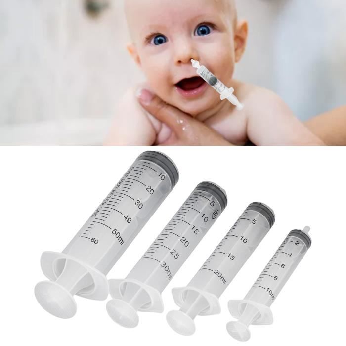 YIN 4 PCS 10 ml 20 ml 30 ml 60 ML seringue pour bébé nettoyant nasal  seringue pour bébé aspirateur nasal YN013 - Cdiscount Puériculture & Eveil  bébé