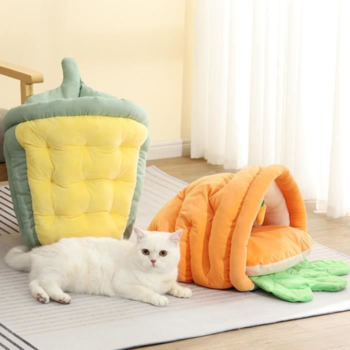 Comparer les prix de CORBEILLE - PANIER - COUSSIN - HAMAC - LIT Lit grotte pour petits chiens et chats sac de couchage épais et chaud en peluche pour