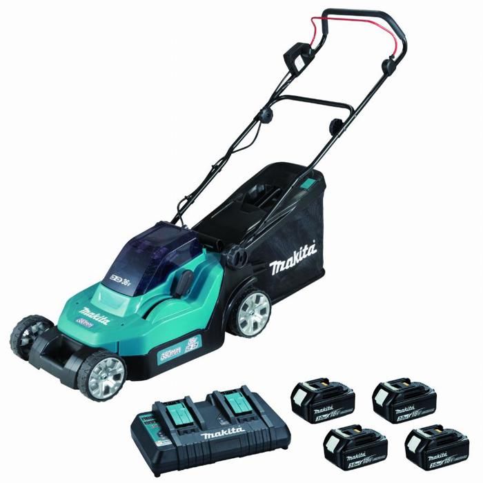 Tondeuse à gazon MAKITA DLM382PF4 38cm 2x18V 4 x 3 0 Ah - vue 2