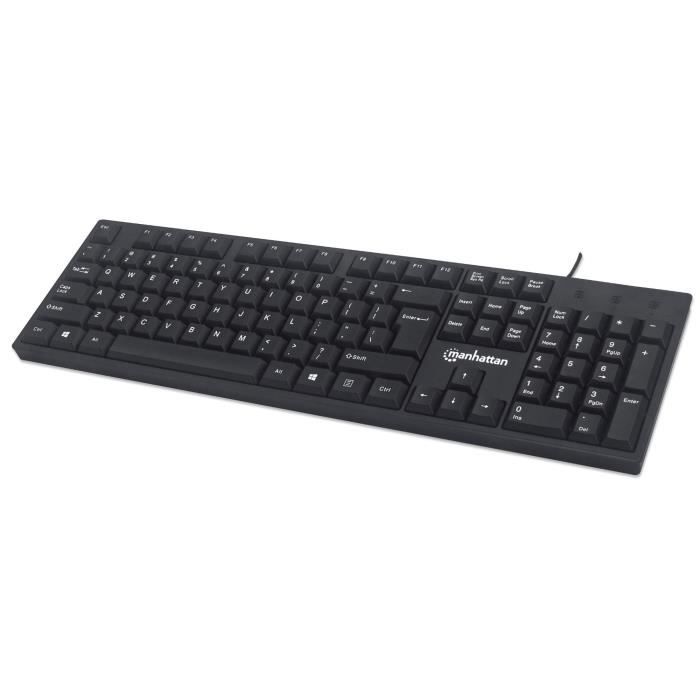 Manhattan 179324 clavier Bureau USB QWERTY Anglais Neuf - vue 4
