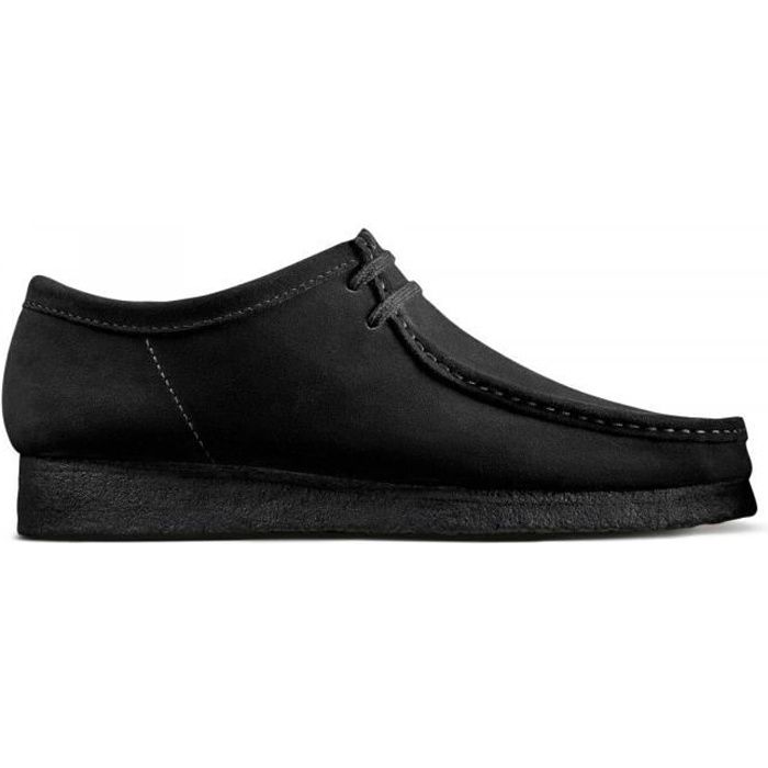 Chaussures é lacets Wallabee Black Homme - CLARKS ORIGINALS - Cuir - Noir