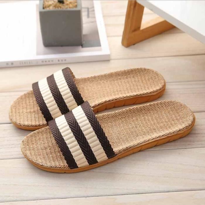 Claquettes Hommes Et Femmes Antidérapantes - Chaussons Été Piscine Plage Pantoufles Confortables Pour Maison