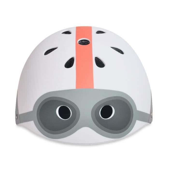 Beeloom - aviator grey helmet - casque de vélo pour enfants, avec sangle réglable pour les enfants à partir de 2 ans.