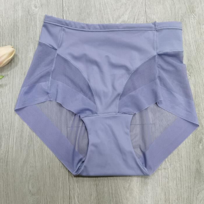 Culotte Gainante Femme Sans Couture - Taille Moyenne - Effet Ventre Plat Avec Baleines En Acier - Matière Nylon Et élasthanne - 2