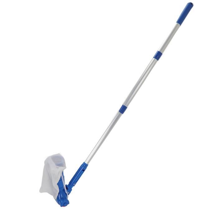 Aspirateur De Piscine Avec Tige Télescopique, Outil D'aspiration De Piscine Avec Brosse, Brosse Portable Pour Fontaines Piscine (prise Européenne