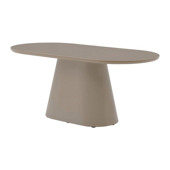 Table à manger 6 personnes en MDF - Taupe - VALIANA