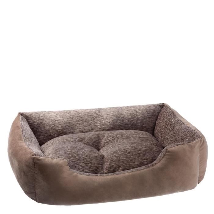 Comparer les prix de Lit pour chien petstuff® - Coussin amovible, moelleux, lavable - Brun S