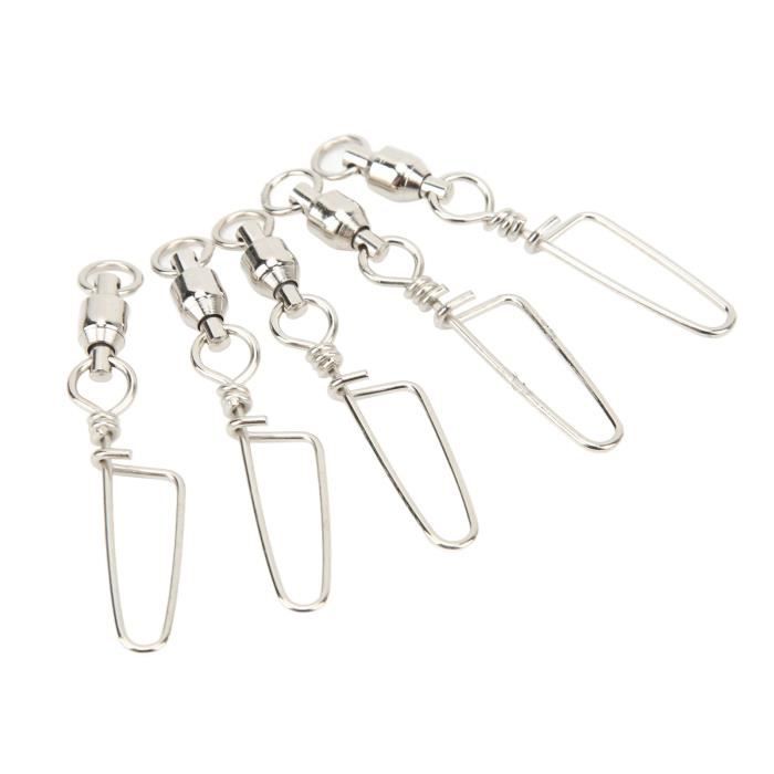 10 Clips De Pêche En Acier Inoxydable – Pour Eau Douce Et Eau Salée, Pratique Pour Fixer Les Appâts Solidement - 4