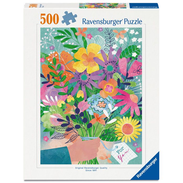 Puzzle 500 pièces : Saint Valentin en fleurs Ravensburger France