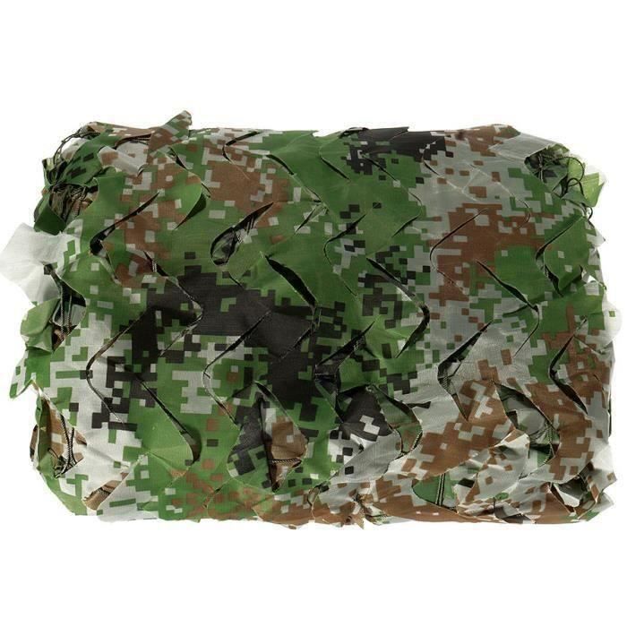 Filet de Camouflage ‎2x3M Militaire Woodlands Feuille Chasse Camping