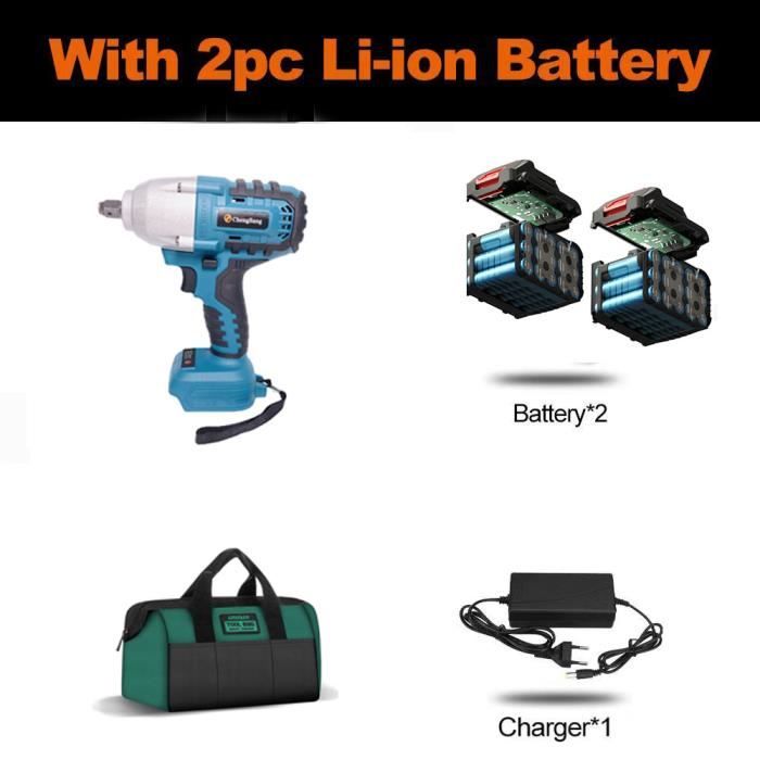 RUMOCOVO® 2pcs batterie Clé Électrique Sans Balais, Batterie Au Lithium,  Réparation Automatique De La 2 30000MAH 15CELLSP